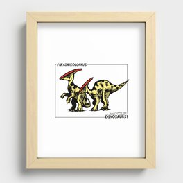 Dinosaur - Parasaurolophus Recessed Framed Print