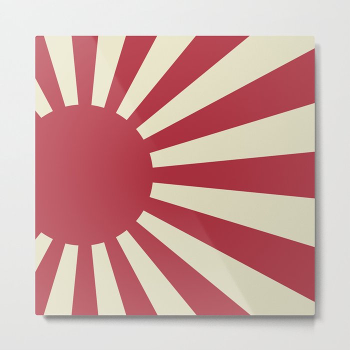Rising Sun Flag Metal Print