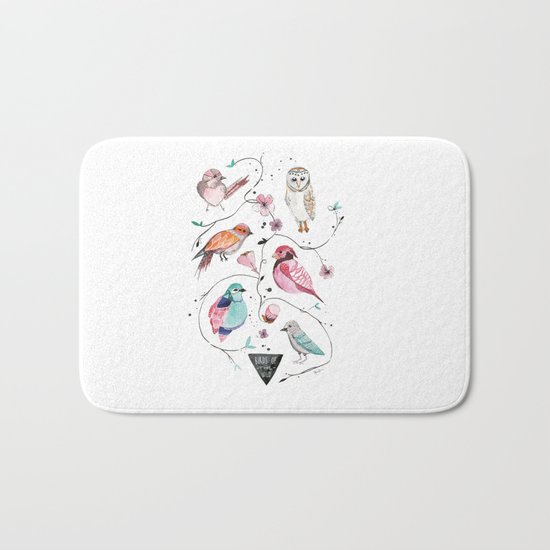 BIRDS OF THE WILD Bath Mat