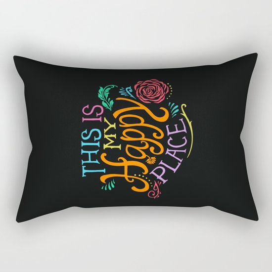 Happy Place Rectangular Pillow