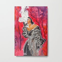 Blunts & Leather Metal Print | Smoking, Cannabis, Womansmoking, Watercolor, Cannabiscommunity, Nails, Smokingblunts, Blunt, Femme, Leathercoat 