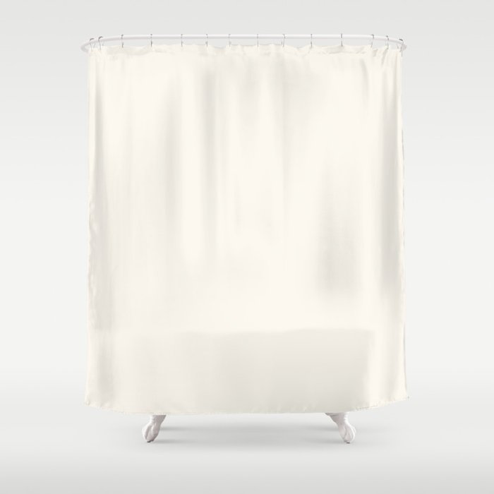 Alabaster White Solid Color, Solid Shower Curtain