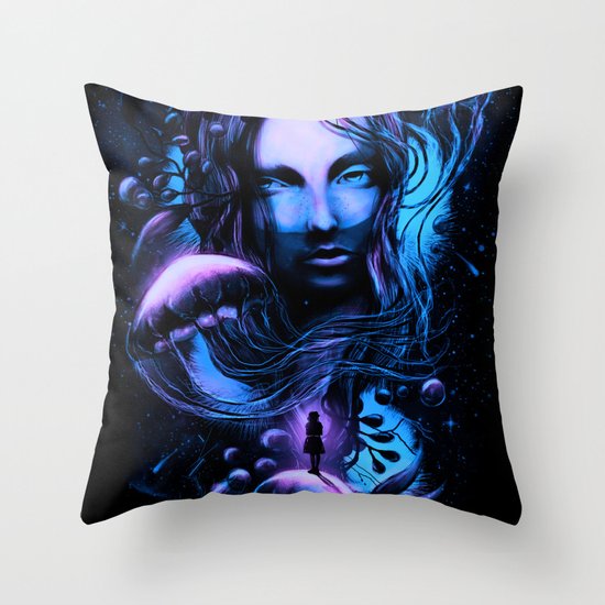 Ocean of Secrets Throw Pillow