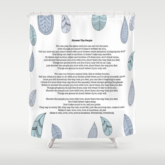 Shower The People Shower Curtain Shower Curtain By