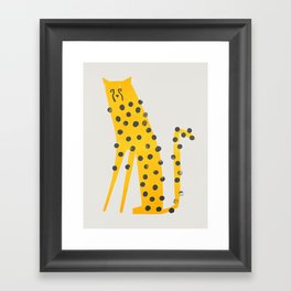 Speedy Cheetah Framed Art Print