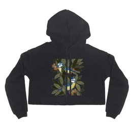 Blue tit and strawberry tree Hoody