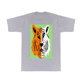 Tiger Head Illustration T Shirt