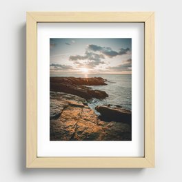 Sunrise at Ocean Point Recessed Framed Print