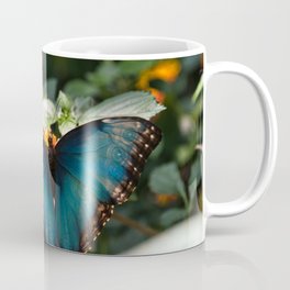 Blue Morpho Butterfly by Andrea Anderegg Mug