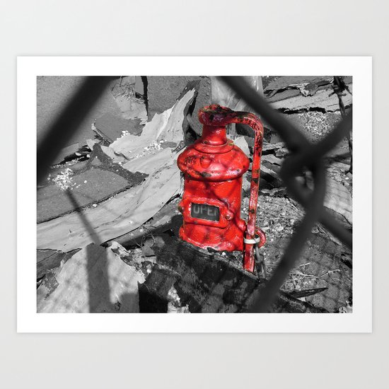 Old Fire Hydrant Art Print