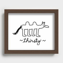 Thirsty Camel Recessed Framed Print