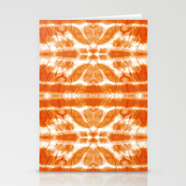 Orange Tie-Dye Twos Stationery Cards