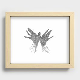 My Hands Recessed Framed Print