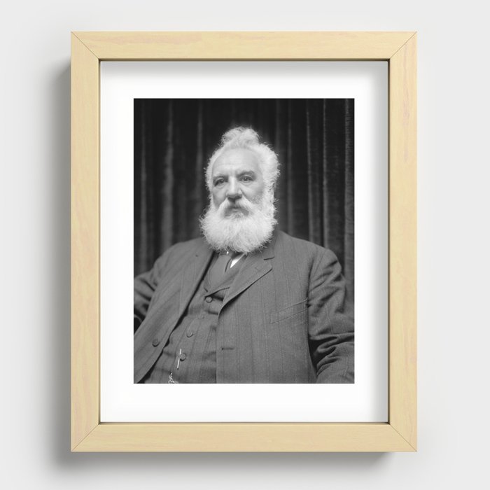 Alexander Graham Bell Portrait Recessed Framed Print
