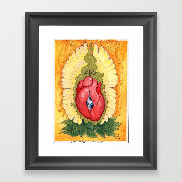 Light Inside Of Framed Art Print