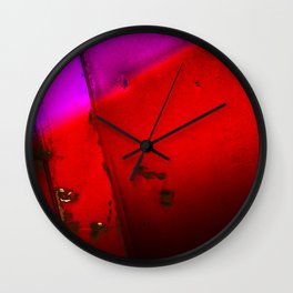 Purple,Red and Black Wall Clock
