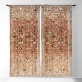 Antique Tabriz Persian Rug Print Blackout Curtain