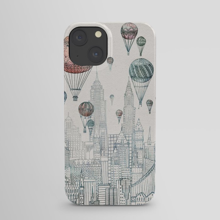 Voyages Over New York iPhone Case