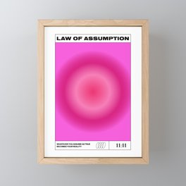Law Of Assumption Framed Mini Art Print