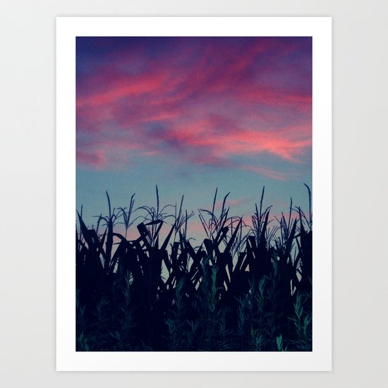 pink sky Art Print