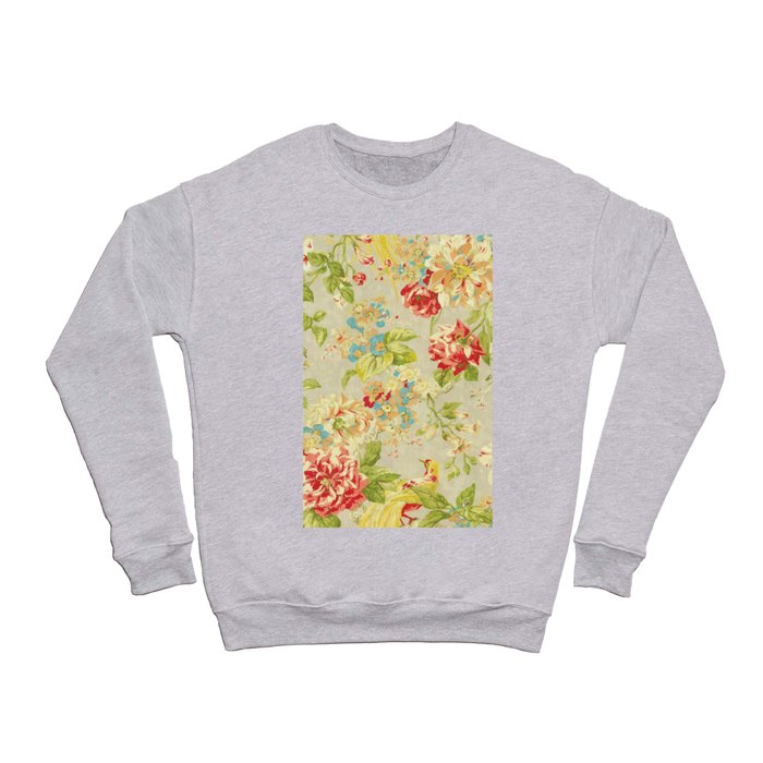 Rose Bird Floral Spring Crewneck Sweatshirt