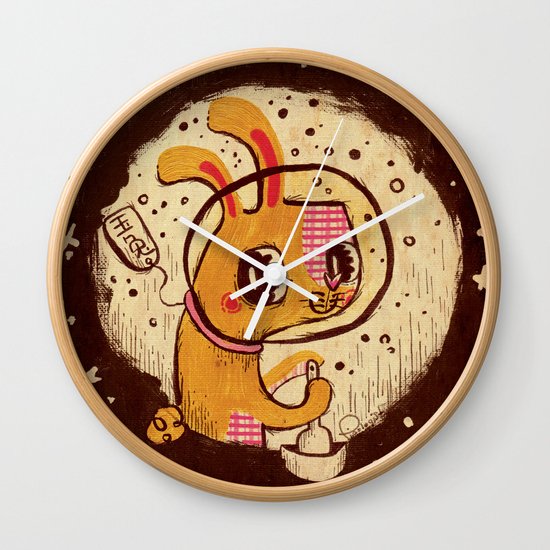 Jade Rabbit Wall Clock
