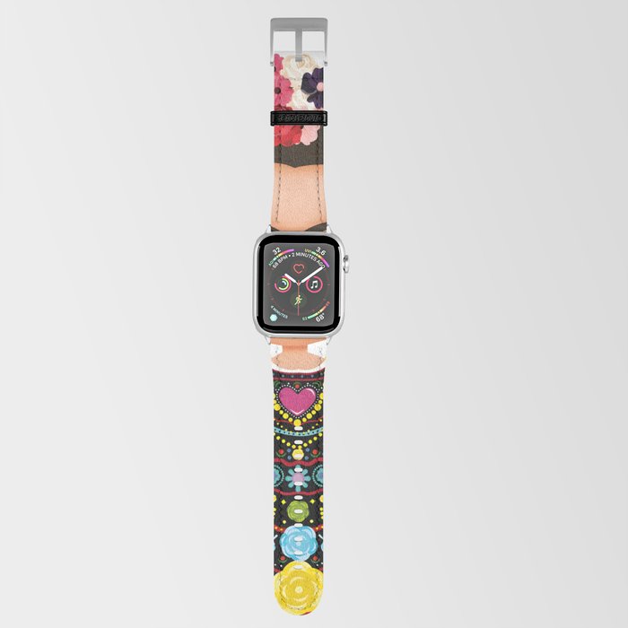 Frida Mexican cartoon Apple Watch Band