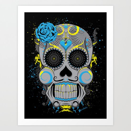 Diabolic Sugar Skull Art Print