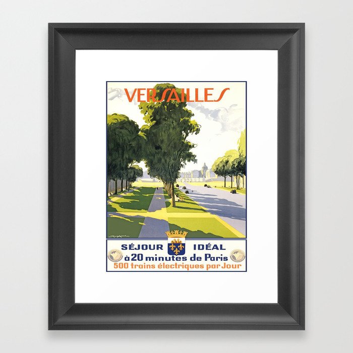 Vintage poster - Versailles Framed Art Print