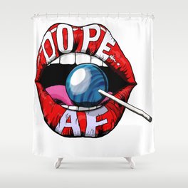 Dope Lips Shower Curtain