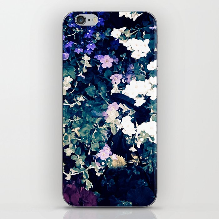 vintage aesthetic purple white lilac flowers floral photography iPhone Skin