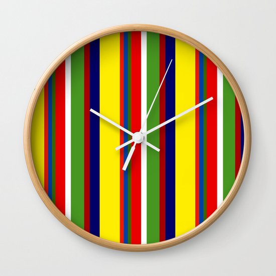 Stripes fullfilled Wall Clock