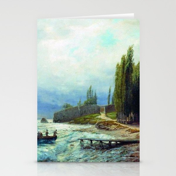 Landscape 1871 By Lev Lagorio | Reproduction | Russian Romanticism Painter Stationery Cards
