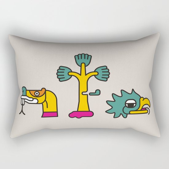 Aztec Glyphs ~3 Rectangular Pillow