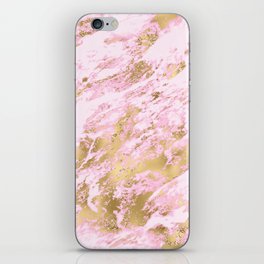 Pink & Gold Marble 06 iPhone Skin