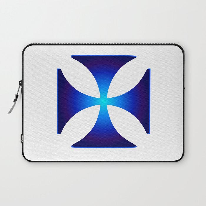 Glowing symbol Cross Pattee (Christianity) Laptop Sleeve