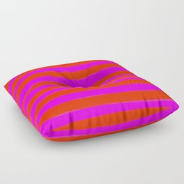 Sweet Stripes in Pink and Red Line Art #decor #society6 #buyart Floor Pillow