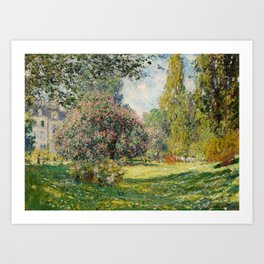 The Parc Monceau by Claude Monet Art Print