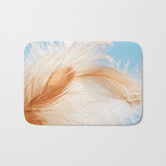 light as a feather Bath Mat