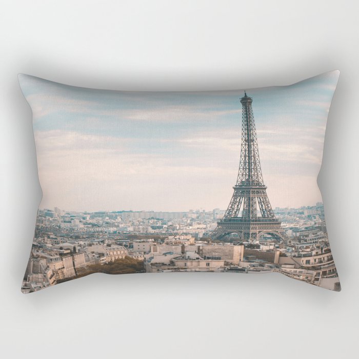 Paris Skyline Rectangular Pillow