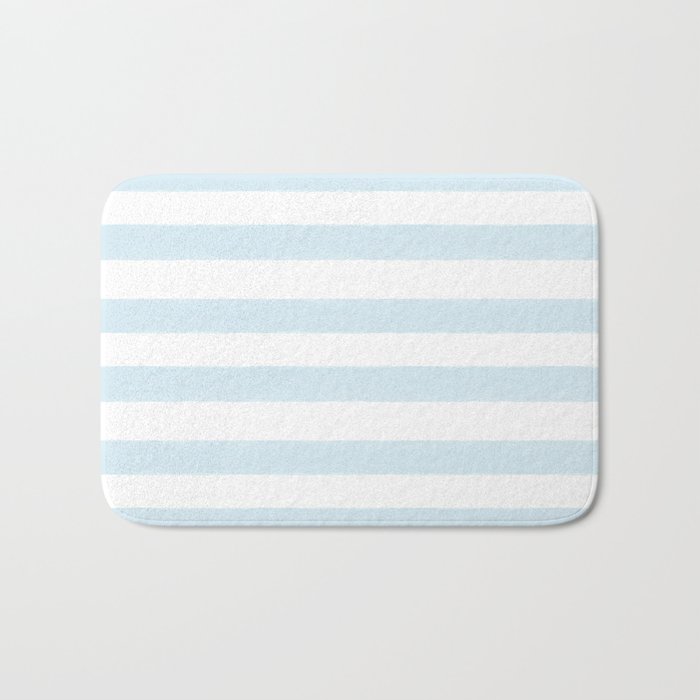Blue Cabana Stripe Bath Mat