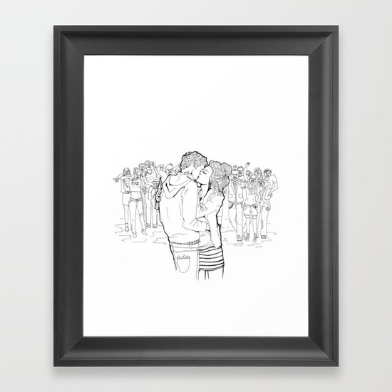 US AND THEM Framed Art Print