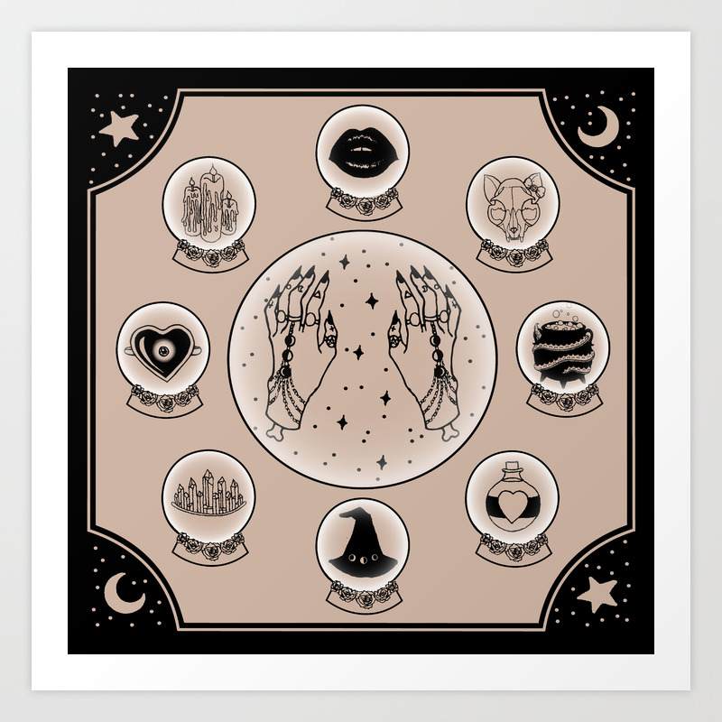 Witch Accessories Art Print by stephthompson Witch Accessories Art Print by stephthompson