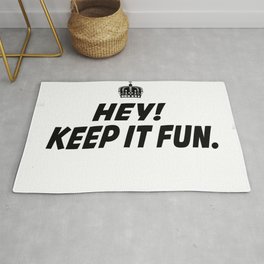 Kep It Fun Rug | Graphic Design, Typography, Illustration, Funny 