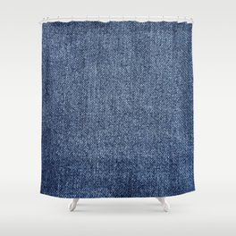 Blue Denim Shower Curtain