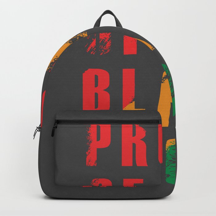 Black History Month Men Women Proud Black Roots Quotes Afro Backpack