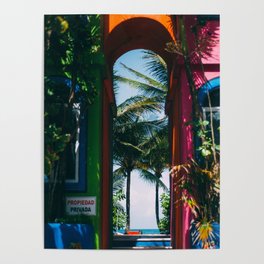 Akumal Caribbean Archway Poster