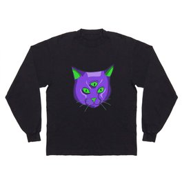The All-seeing cat Long Sleeve T Shirt