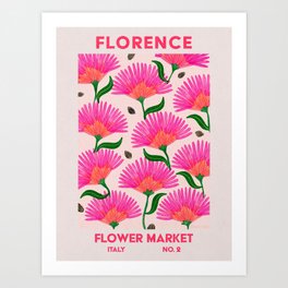 Retro Wall Art | Florence Flower Market | Matisse Print | Printable Art Print