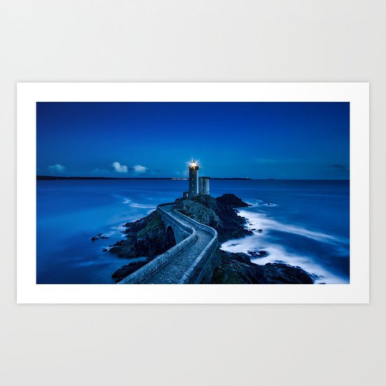 Plouzane Lighthouse, France Art Print